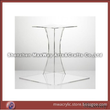 Small Clear Square Finely Designed 2 Tiers Lucite Cupcake Stand Rack